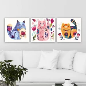 Image of P574246807 Multicolor Decorative Canvas Painting (3 Pieces)