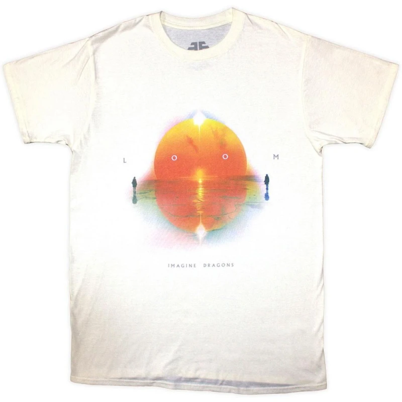 Image of Imagine Dragons Mens Loom Sunset T-Shirt in Natural Size: Medium Natural Male M