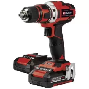 image of Einhell Power X-Change TE-CD 18/40 Li +69 (2x2,0 Ah) 4513934 Cordless drill 18 V 2.0 Ah Li-ion incl. case, incl. rechargeables, incl. charger, incl. a