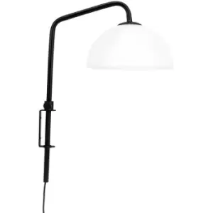 Image of Dyberg Larsen Jazz Opal, Black Dome Wall Lamp