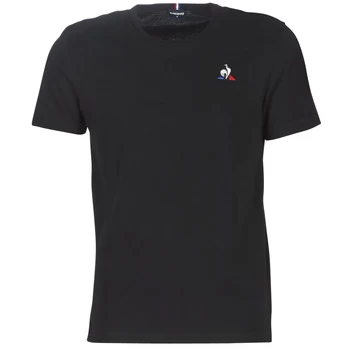 image of Le Coq Sportif ESS TEE SS No. 2m mens T shirt in Black - Sizes XXL,M,L,XL,XS