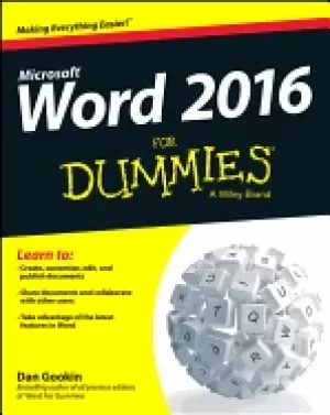 Image of word 2016 for dummies