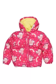 Image of Peppa On A Unicorn Puffer Jacket