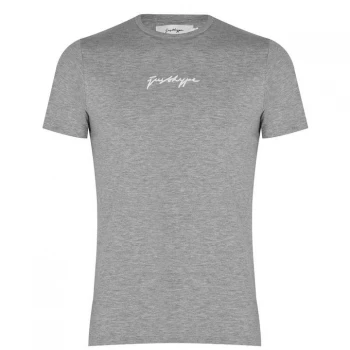 Hype Scribble Logo Womens T-Shirt - Grey