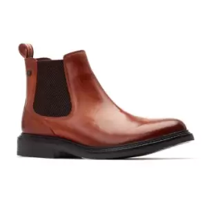 Image of Base London Mens Denson Slip On Leather Chelsea Boots UK Size 10 (EU 44)