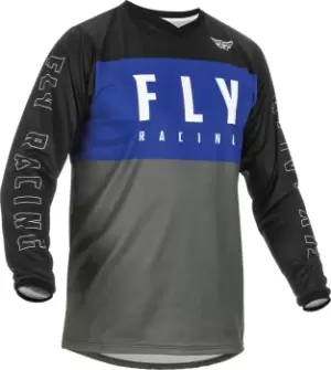 image of FLY Racing F-16 Jersey Blue Grey Black M