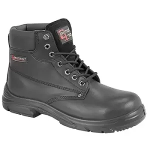 Image of Grafter Mens Wide Fitting Lace Up Safety Boots (40 EU) (Black) - Black