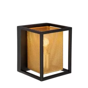 image of Sansa Modern Wall Light - 1xE27 - Black