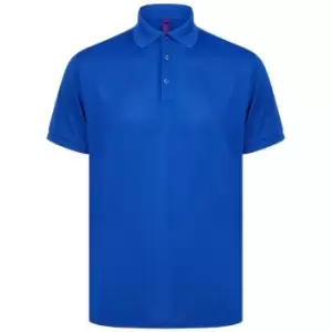 Image of Henbury Mens Piqu Polo Shirt (XXL) (Royal Blue)