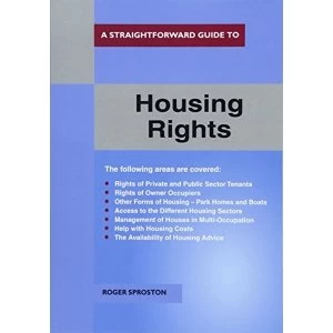 Image of A Straightforward Guide To Housing Rights Revised Ed. 2018 Paperback / softback 2018