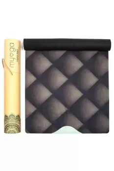 Image of Black Luxurious Vegan Suede Yoga Mat