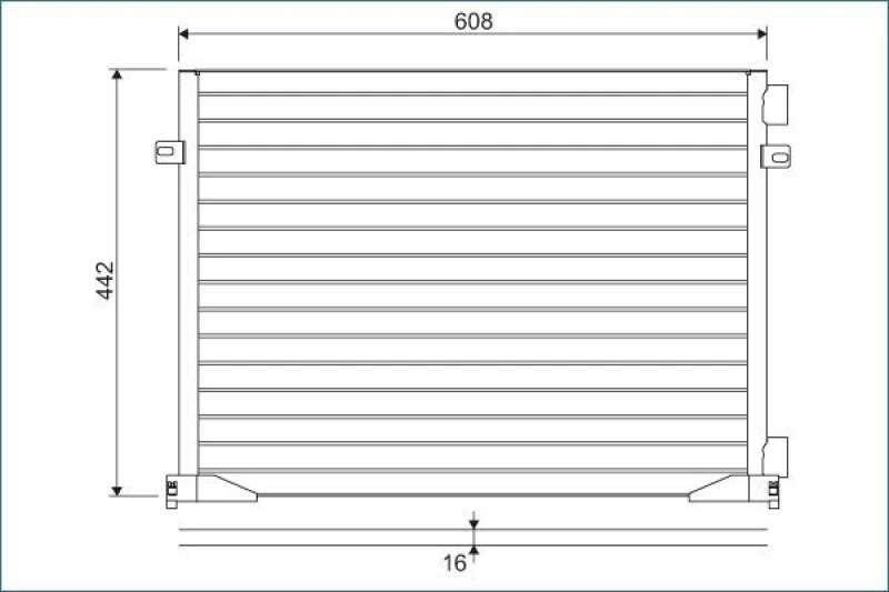 Image of Air conditioning condenser VALEO 817577