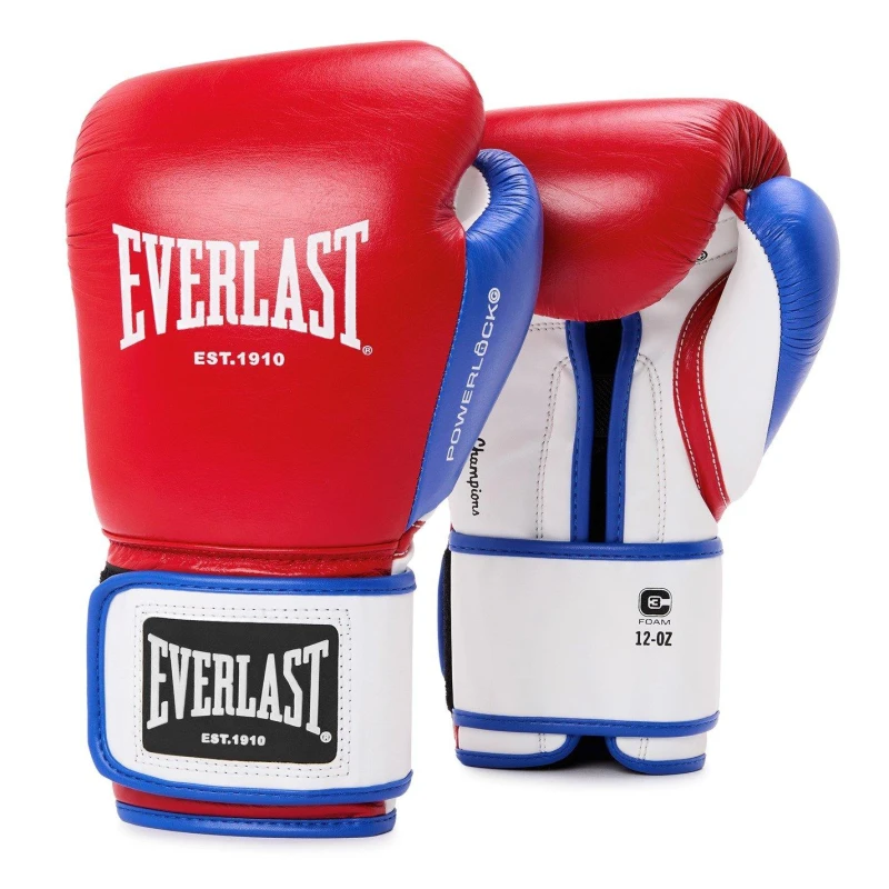 Image of Everlast Powerlock OG Advanced Training Glove Hook & Loop Red/White/Blue unisex 12oz