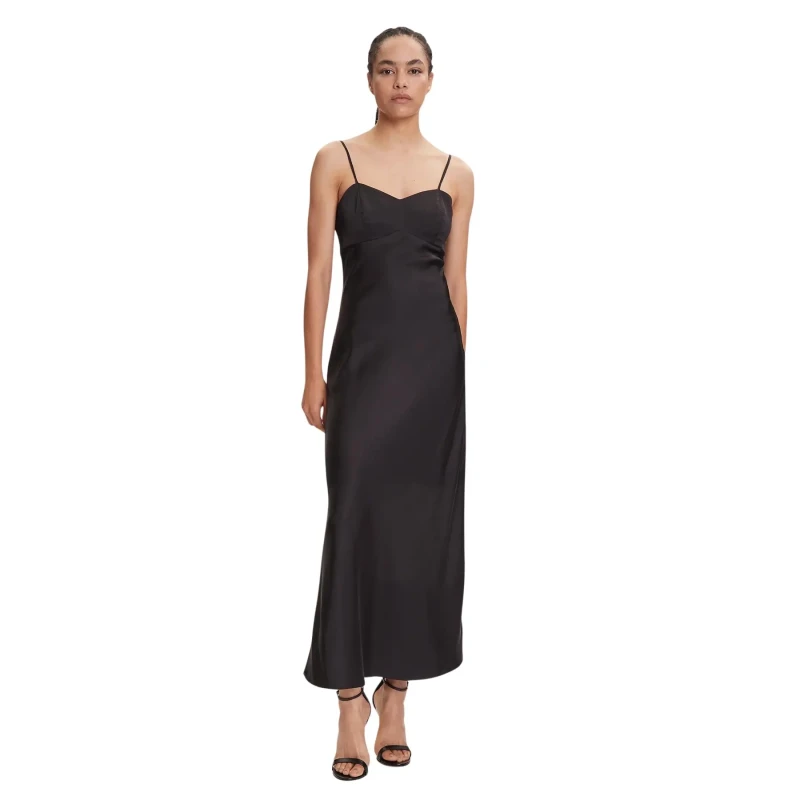 Image of Guess Womens dress Guess Tullia Slip Dress Noir Female M