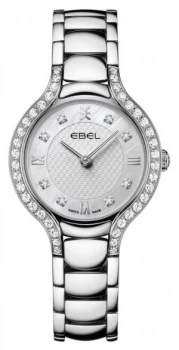 image of EBEL Womens Beluga Stainless Steel Bracelet Mother Of Watch