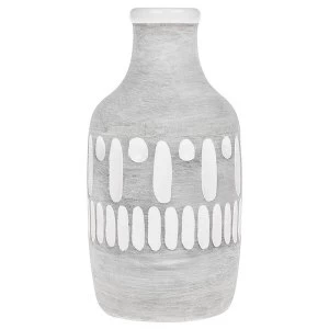 image of Inca Grey Bottle Vase Small