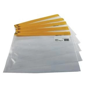 image of Snopake A4 Plus Yellow Zippa Bags 12806