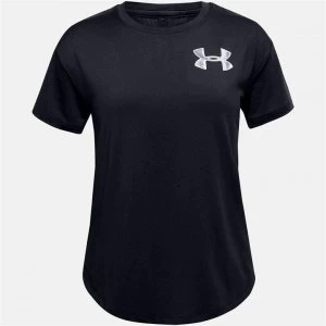 Image of Urban Armor Gear HeatGear Short Sleeve T Shirt Junior Girls - Black