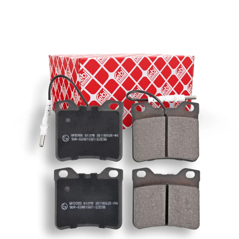 Image of FEBI BILSTEIN 16173 Brake pad set Rear Axle, incl. wear warning contact Brake Pad Set,disc brake (402)