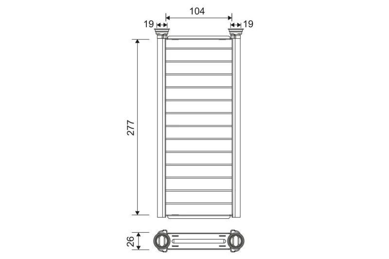 Image of Heater matrix VALEO 811585