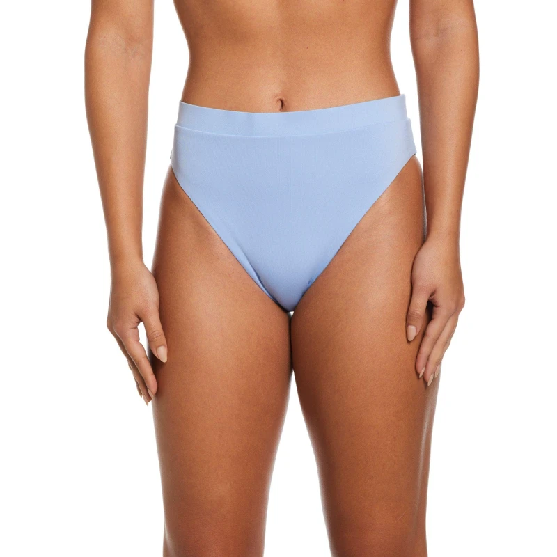 Image of Nike High Waisted Bikini Bottom Womens - Blue Blue 10
