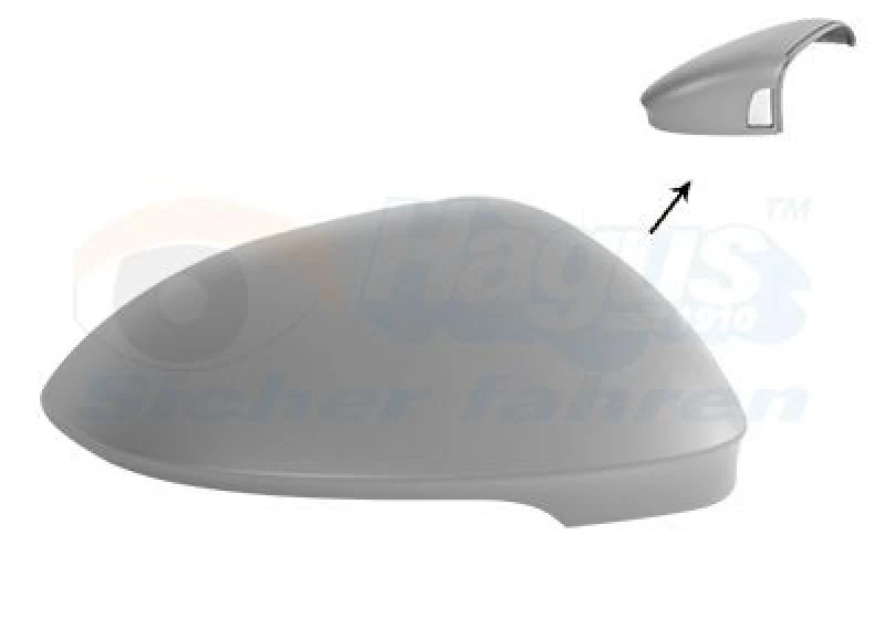 Image of VAN WEZEL Wing mirror cover VAN WEZEL 5711846