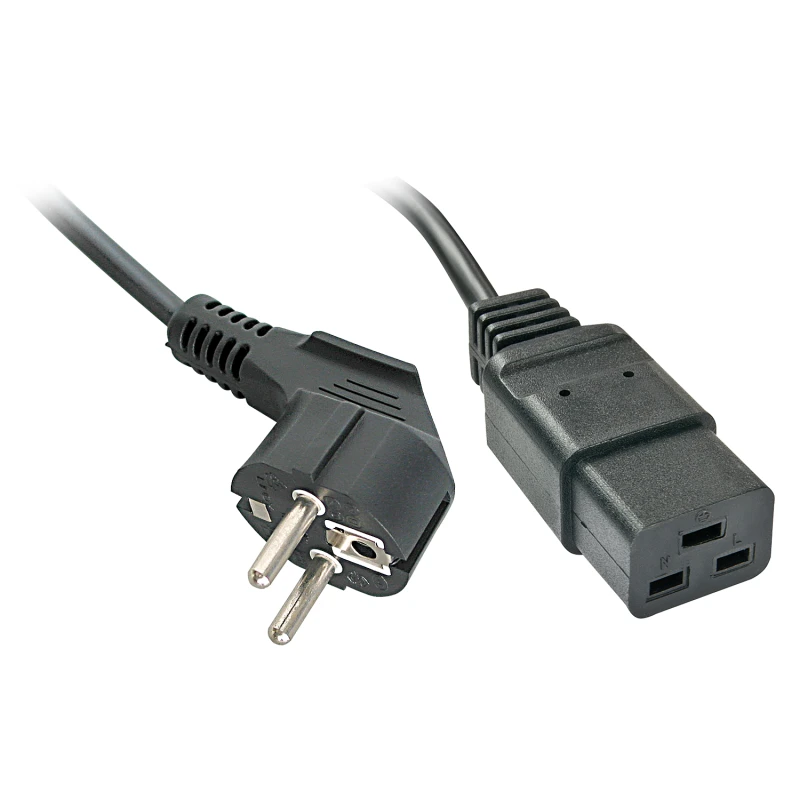 Image of Lindy Stromversorgung Black 2m CEE7/4 IEC C19