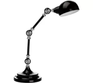 Image of INTERIORS by Premier Metal Adjustable Table Lamp - Black