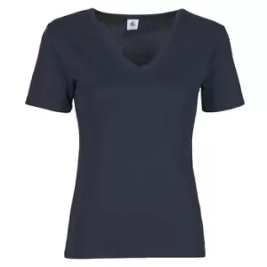 image of Petit Bateau BALOP womens T shirt in Blue - Sizes S,M,XS