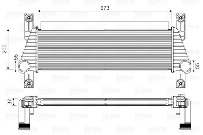 Image of Intercooler VALEO 818352