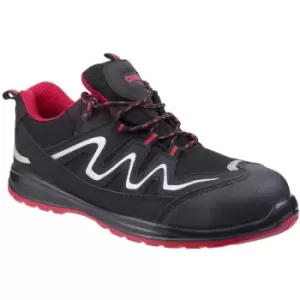 Image of Centek Mens Leather FS312 Safety Work Trainers (11 UK) (Black) - Black
