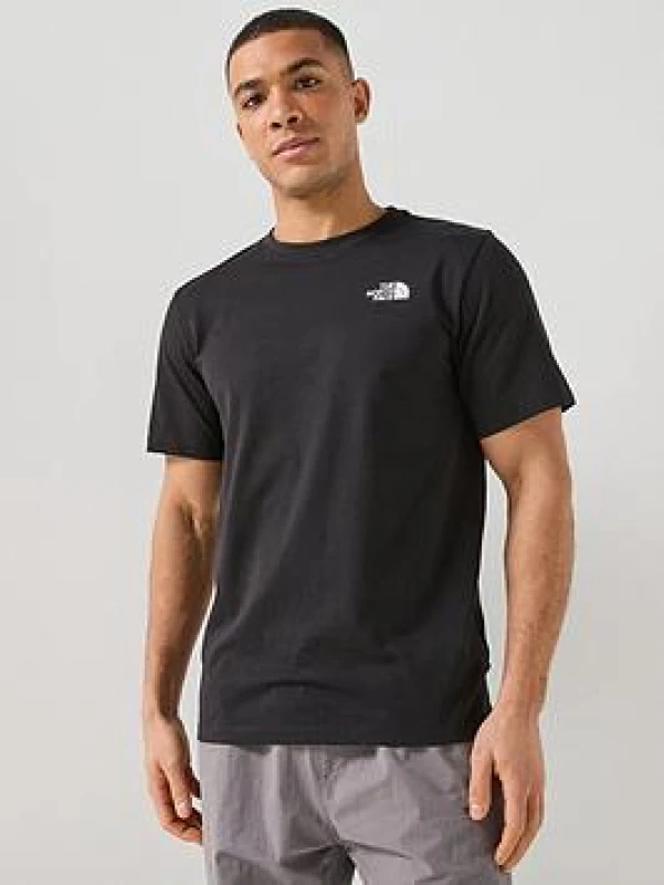 Image of The North Face Vertical Short Sleeve T-Shirt Black Cotton S