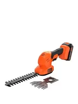 image of Black & Decker 18V Cordless Li-Ion Shear Shrubber With Blades (Bcss18D1-Gb)