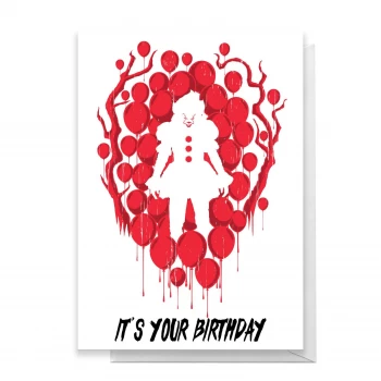 Image of IT Happy Birthday Greetings Card - Giant Card