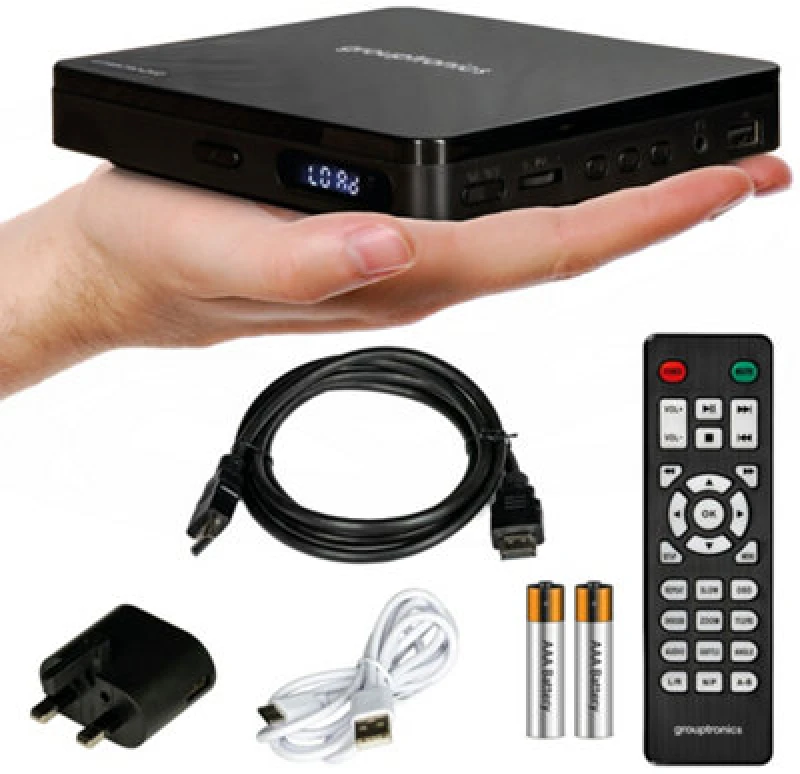 Image of Denver Gt-Micro-Dvd Compact Multi-Region HDMI DVD Player With Remote And LED Display