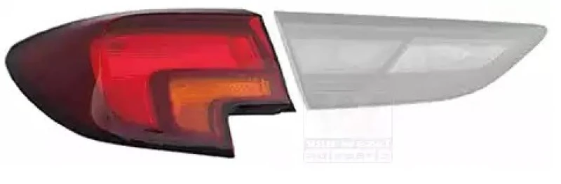 Image of VAN WEZEL 3810921 Rear light Outer section, with bulb holder, Left Combination Rearlight (391)