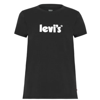 image of Levis Poster Logo T Shirt - T2 CAVIAR