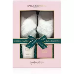 image of Baylis & Harding Jojoba, Vanilla & Almond Oil Slipper Set