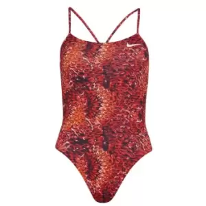 image of Nike Cutout 1 Piece Womens - Red