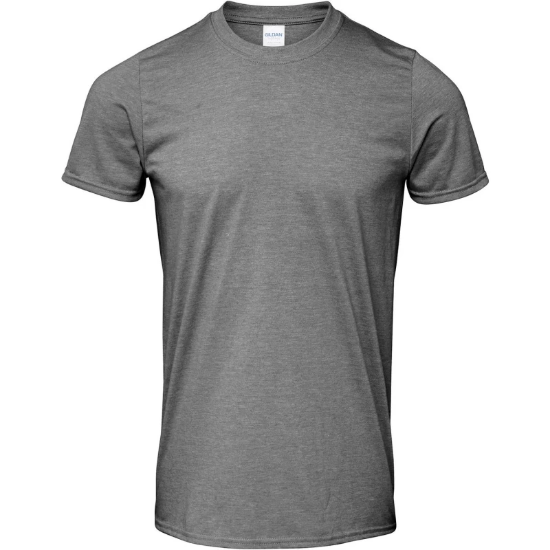 Image of Gildan Ringspun Cotton Soft Touch T-Shirt Grey male