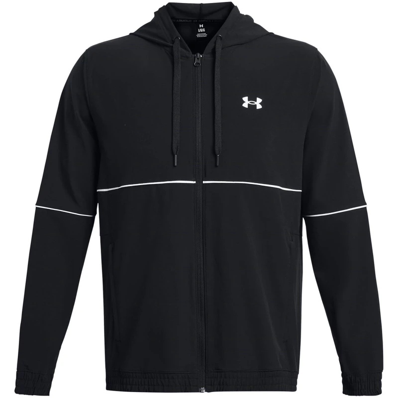 Image of Under Armour Mens Baseline Woven Performance Hoodie Black male S