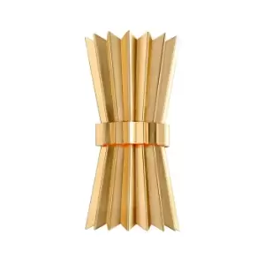 image of Moxy 2 Light Wall Sconce Gold Leaf