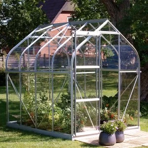 Image of Vitavia Orion 6' x 8' Horticultural Glass Greenhouse - Silver
