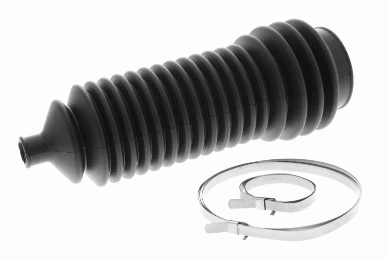Image of VAICO V46-0337 Bellow, steering Front Axle Left, Rubber, Original VAICO Quality Rubber Bellow,steering (195)