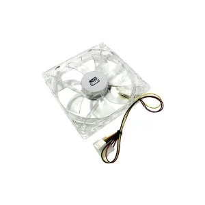 LMS Data - 12cm Translucent LED Enhanced PC Case Fan 4-Pin/3-Pin (Purple LED)