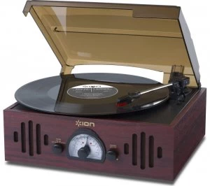 image of Ion Trio LP Turntable Dark Wood