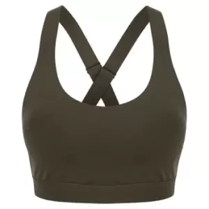 Tombo Womens/Ladies Medium Impact Core Bra (XXS) (Olive Green)