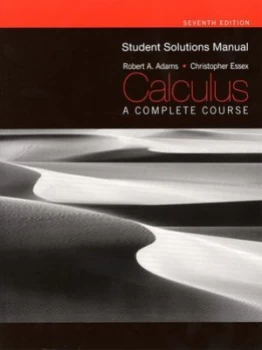 Image of Student Solutions Manual for Calculus a Complete Course by Robert. Adams Paperback