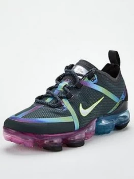 Image of Nike Air VaporMax 2019 Junior Trainer - Black/Multi, Black/Multi, Size 5.5