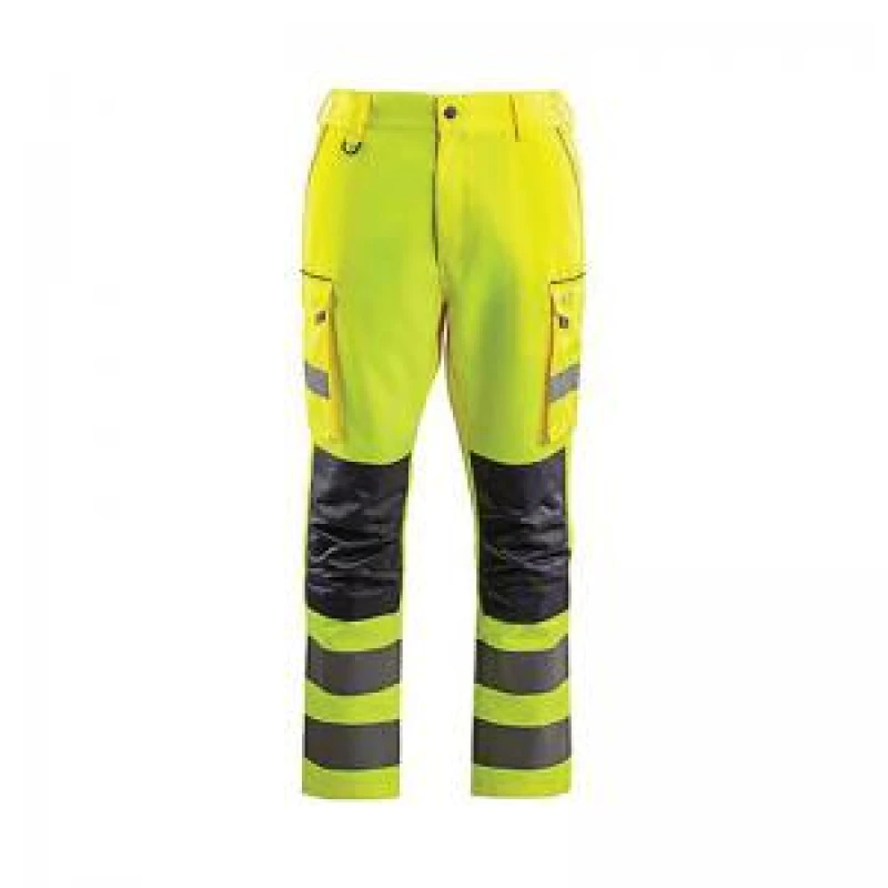 Image of Arco Arco Yellow Hi-Vis Cargo Trousers with Kneepad Pockets 32R 18V8632